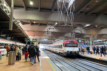 Estación de Atocha en Madrid, el 7 de marzo.