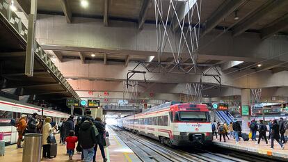 Estación de Atocha en Madrid, el 7 de marzo.