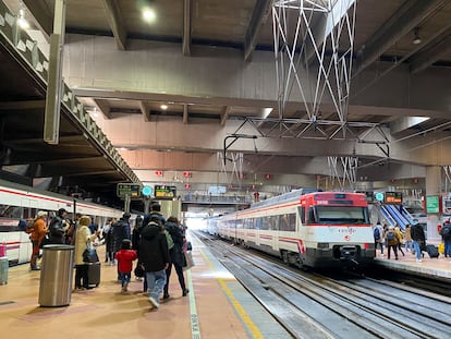 Estación de Atocha en Madrid, el 7 de marzo.