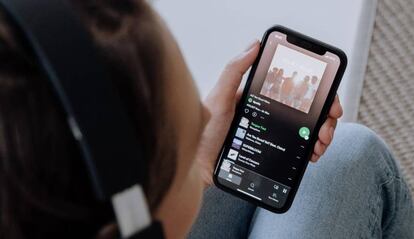 Spotify en un smartphone