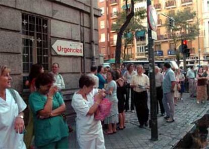 Durante una hora se impidió acceder al centro a pacientes y personal sanitario.