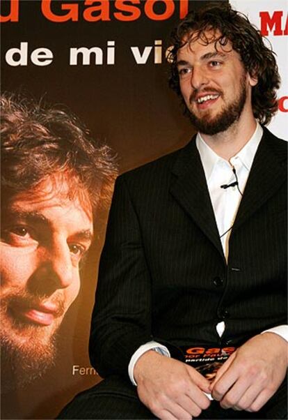 Gasol en la presentación de su libro