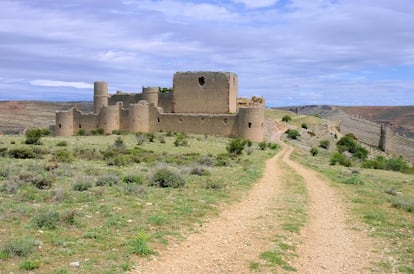 Las ruinas del castillo de Caracena, en Soria. 