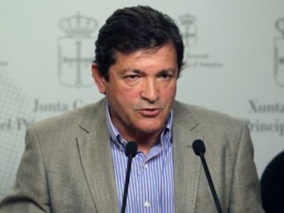 El candidato del PSOE a la presidencia del Principado, Javier Fernández.