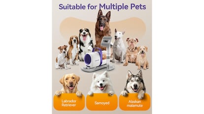 Este es le mejor cepillo aspirador para el pelo de los perros que puedes comprar en Amazon.