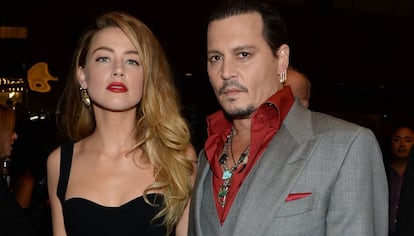 Johnny Depp y Amber Heard durante el estreno de &#039;Black Mass&#039;, en el Festival de Cine de Toronto de 2015.