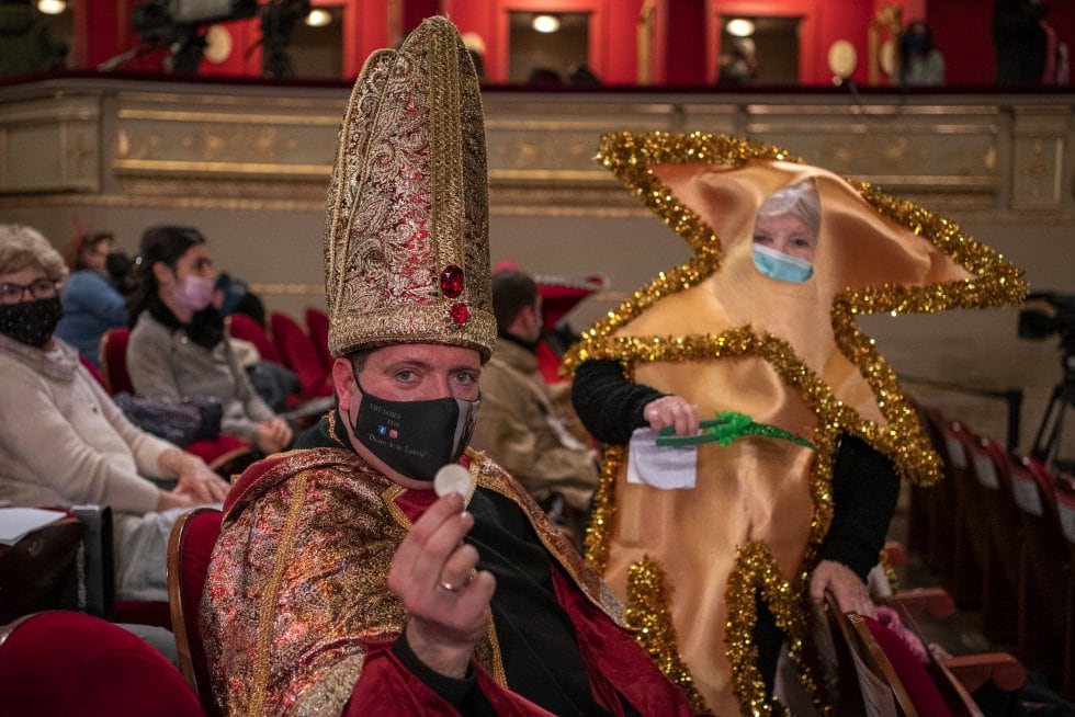 El 'obispo', en el Teatro Real. 