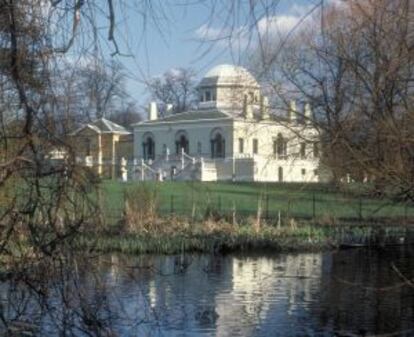 Vistas de Chiswick House y los jardines que rodean a esta mansión del siglo XVIII.