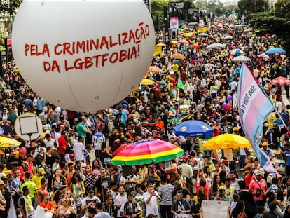 20&ordf; edi&ccedil;&atilde;o da Parada do Orgulho LGBT de S&atilde;o Paulo.