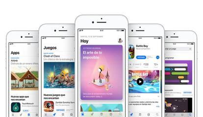 App Store en unos iPhone.