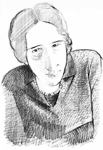 Hannah Arendt (Hannover, 1906-Nueva York, 1975), según Pericoli.