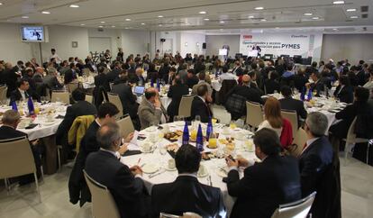 Vista general del salon donde se celebró la jornada ¨Oportunidades y acceso a la financiación para Pymes.