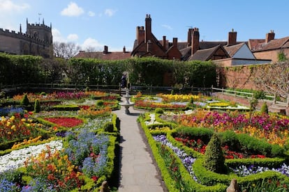 Knot Garden en New Place, la ltima casa de Shakespeare en Stratford-upon-Avon.