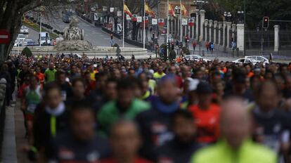 Corredores de una pasada edición de la prueba deportiva en Madrid.