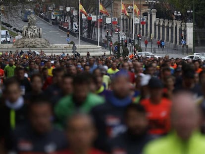 Corredores de una pasada edición de la prueba deportiva en Madrid.