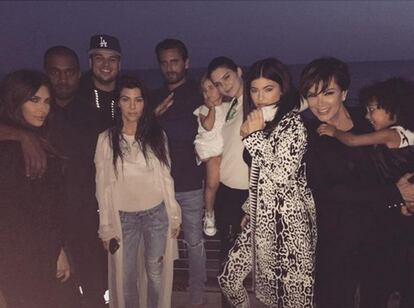 La familia Kardashian al completo el pasado mes de marzo.