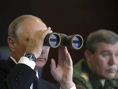 Putin, en un ejercicio militar el 18 de septiembre. 