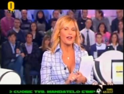 Fotograma del programa de televisión 'Quelli che il calcio'.