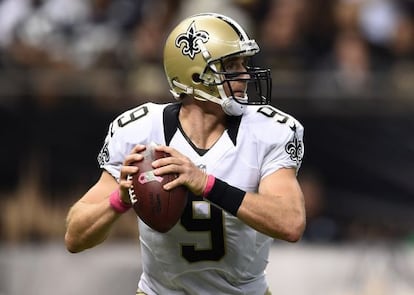 El quarterback de los Saints, Drew Brees.