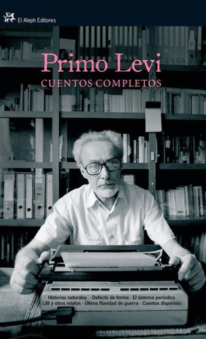 Portada del volumen de cuentos de Primo Levi publicado por El Aleph