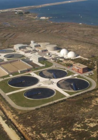 The water treatment plant in San Fernando where J. G. V. was stationed.