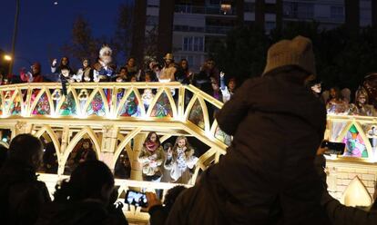 Una cabalgata de Reyes en Madrid.