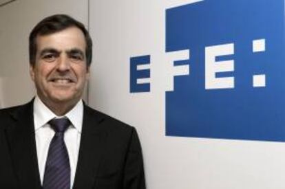 El presidente de Promarca, Ignacio Larracoechea, durante una entrevista con Efe en la que dice aplaudir las normas y medidas que impulsan la competitividad de mercado entre empresas, como las que liberalizan los horarios comerciales o las que aceleran los procesos de apertura de negocios y licencias para operar.