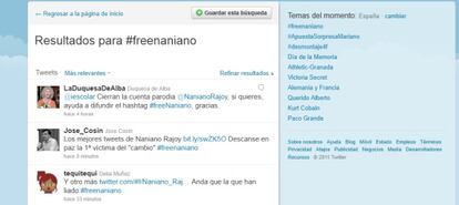 #freenaniano, la respuesta al borrado de la cuenta de Naniano Rajoy.