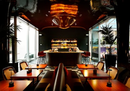 El restaurante Roxo, uno de los nuevos espacios y punto de encuentro de Les Bains.