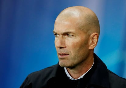 Zidane, en el Parque de los Príncipes