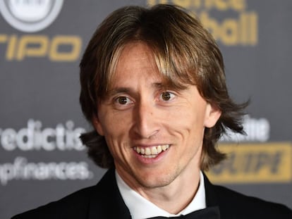 Modric a su llegada a la gala del Balón de Oro 2018.