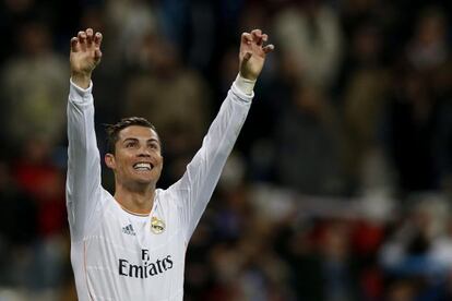 Cristiano celebra uno de sus goles.