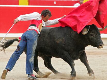 Antonio Ferrera cortó dos orejas a su segundo toro.