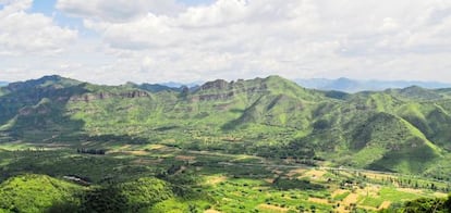 El valle donde est&aacute; previsto que se asiente el gigantesco complejo.