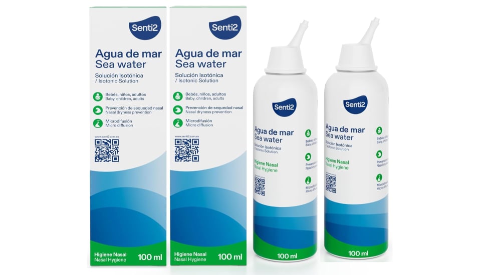 Solución isotónica para la nariz (dos unidades).