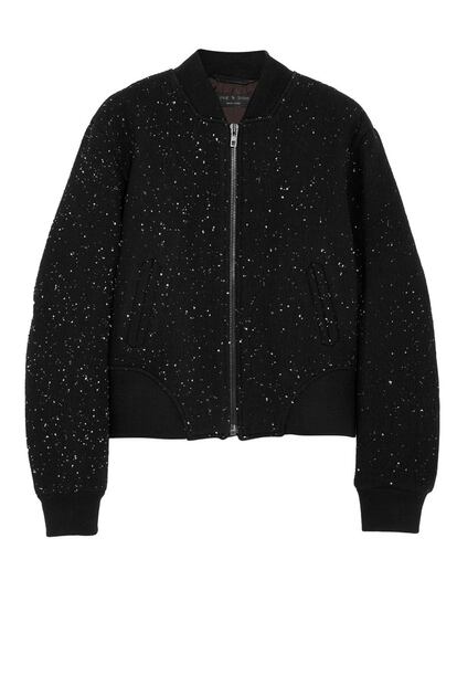 Bomber de tejido brillante de Rag & Bone (675 euros)