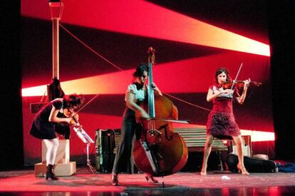 Espectáculo de la compañía The funamviolistas.