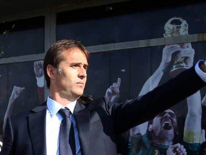 Lopetegui, en su presentación como seleccionador de España.