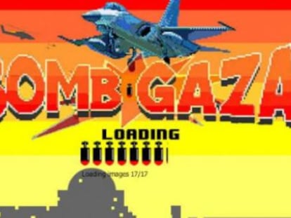 Captura de pantalla del juego 'Bomb Gaza'.