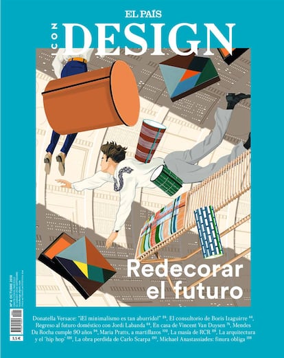 Labanda ha imaginado un futuro perfecto para la portada de ICON Design, con piezas de Hermès.