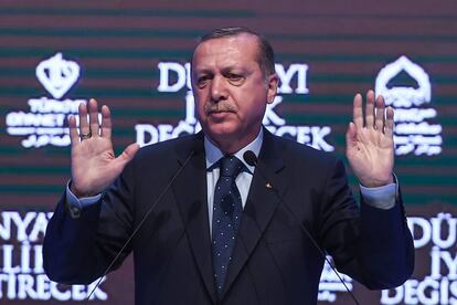 El presidente turco, Recep Tayyip Erdogan, el domingo en Estambul.