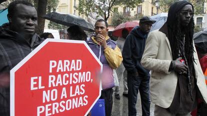 Concentración contra el racismo, en una imagen de archivo.