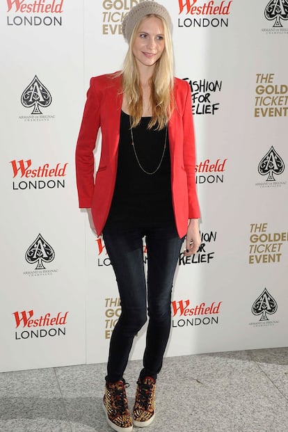 Poppy Delevigne, en el centro comercial Westfield de Londres.