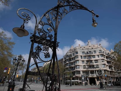 La Pedrera de Gaudí, en el passeig de Gràcia de Barcelona.