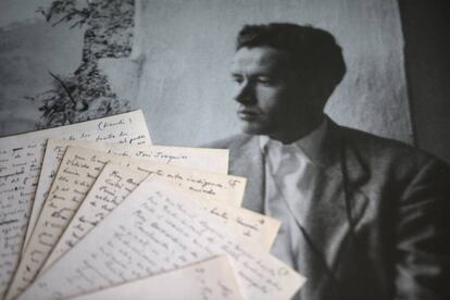 Manuscritos de los dos ensayos inéditos de Juan Rulfo, mostrados en la sede de la Fundación Rulfo