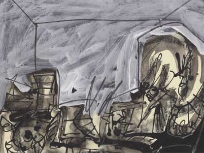 Ilustraciones de la exposición 'El Quijote de Antonio Saura', organizada por el Círculo de Bellas Artes de Madrid y el Instituto Cervantes. La muestra estará en Viena a partir del 12 de septiembre.