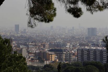 Vista de Barcelona des de Collserola. 