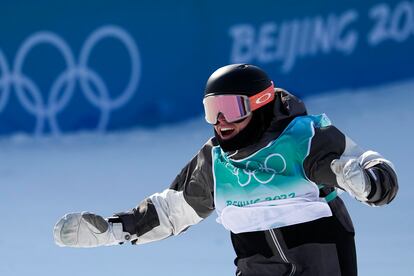 El noruego Mons Roisland, tras participar en la final de big air de snowboard, durante los pasados Juegos Olímpicos de Invierno de Pekín.