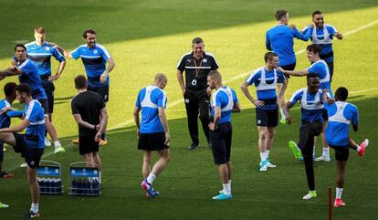 Shakespeare dirige el entrenamiento del Leicester en el Calderón.