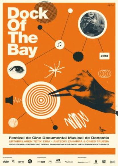 Cartel del festival Festival Dock of the Bay, que se celebrará en San Sebastián entre el 7 y el 13 de enero.